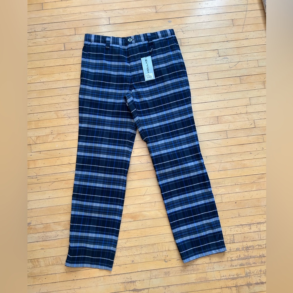 NWT HOLLAS Golf Pants Plaid
